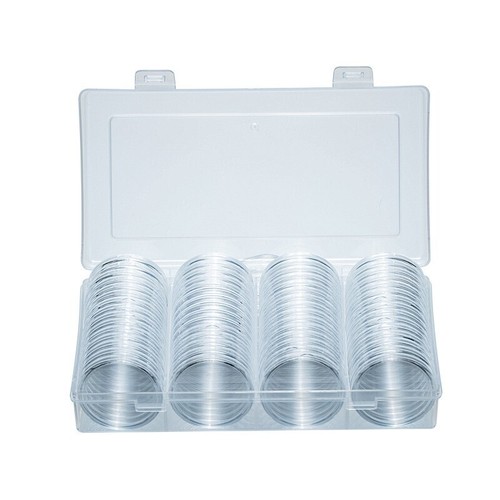 Clear 40mm coin capsules 60pcs - 40mm,