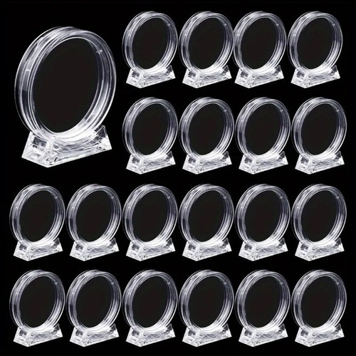 10pcs transparent coin display - coin,