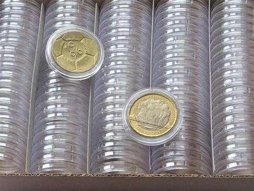100 round coin boxes - round,