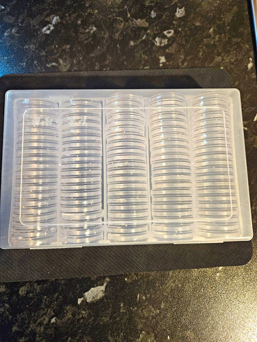 Plastic coin capsule holders - plastic,