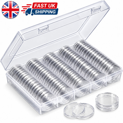 100pcs clear coin capsule - 100pcs,
