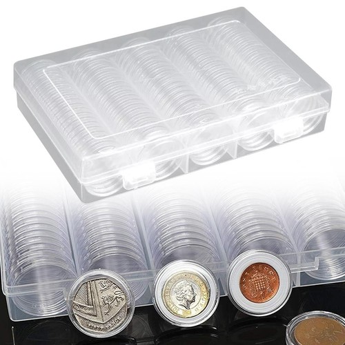 100pcs coin cases capsules - cases,
