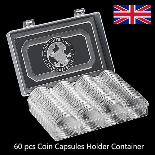 60pcs 40mm clear coin capsules - 60pcs,
