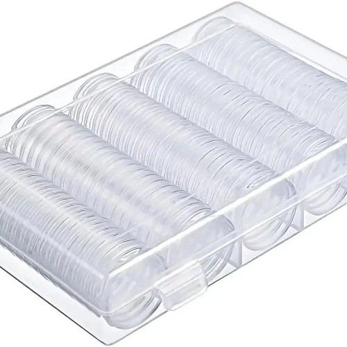 100pcs coin cases capsules - cases,