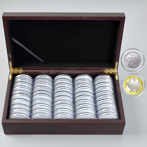 50pcs 46mm coin capsules round - 50pcs,