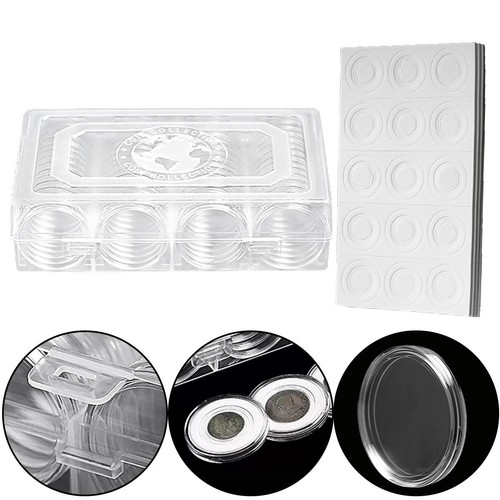 41mm round clear - clear, coin