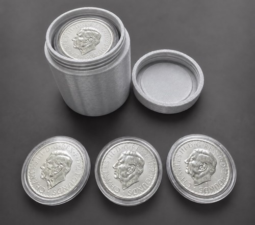 Coin capsule storage - capsule, for