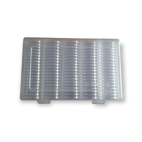 Set 100 27mm clear - 27mm, plastic
