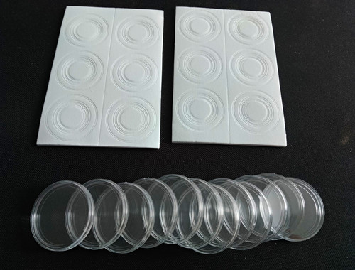 41mm round clear plastic - round,