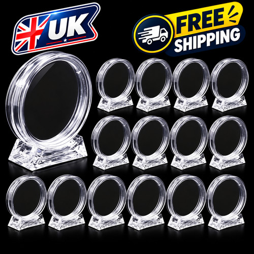 10pcs transparent coin display - transparent,