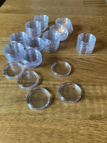Plastic coin capsules token - plastic,