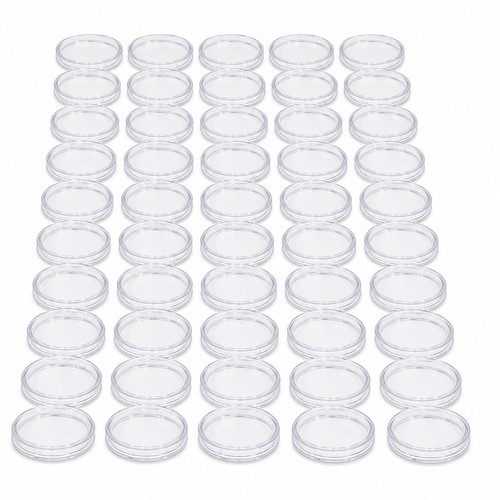 100 36mm coin capsules clear - x,