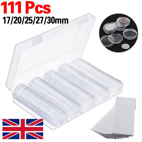 100x coin capsules - coin, storage
